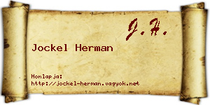 Jockel Herman névjegykártya